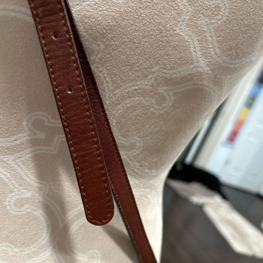 Cole Haan Brown Crossbody Bag Bucket Flap Clasp Limited Edition - Picture 6 of 16